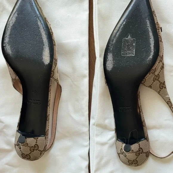 Gucci Erin GG Monogram Slingbacks - Picture 5 of 7